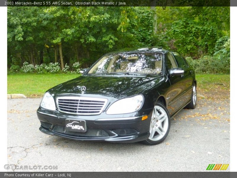 Obsidian Black Metallic / Java 2003 Mercedes-Benz S 55 AMG Sedan