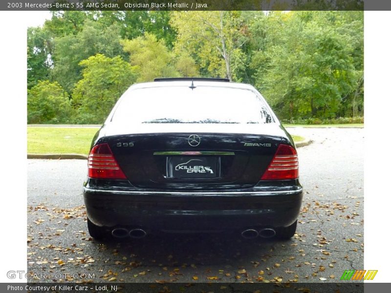 Obsidian Black Metallic / Java 2003 Mercedes-Benz S 55 AMG Sedan