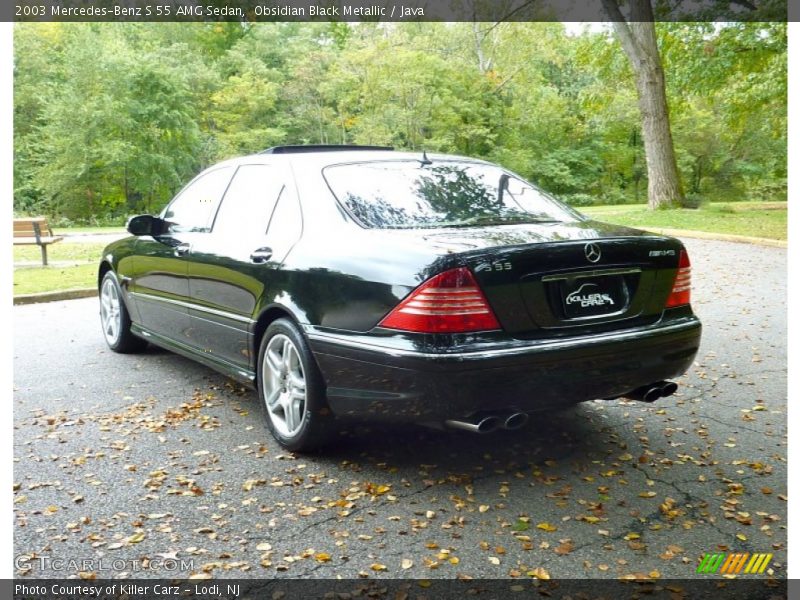 Obsidian Black Metallic / Java 2003 Mercedes-Benz S 55 AMG Sedan