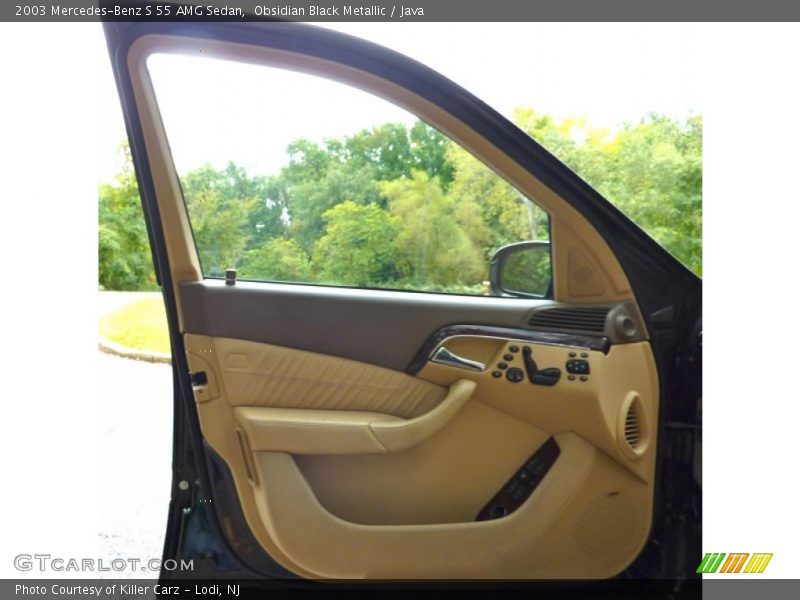 Obsidian Black Metallic / Java 2003 Mercedes-Benz S 55 AMG Sedan