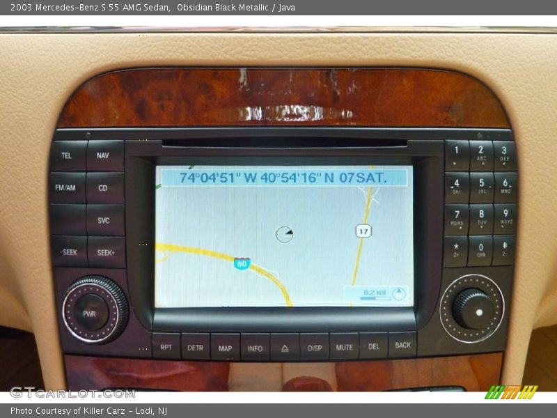 Obsidian Black Metallic / Java 2003 Mercedes-Benz S 55 AMG Sedan