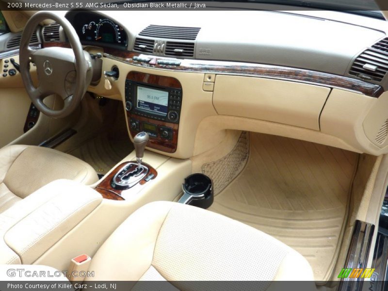 Obsidian Black Metallic / Java 2003 Mercedes-Benz S 55 AMG Sedan