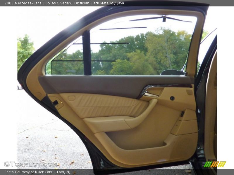 Obsidian Black Metallic / Java 2003 Mercedes-Benz S 55 AMG Sedan