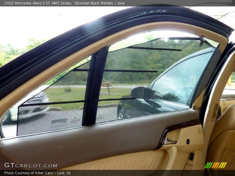 Obsidian Black Metallic / Java 2003 Mercedes-Benz S 55 AMG Sedan