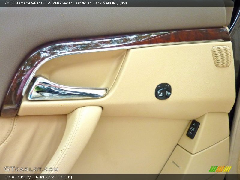 Obsidian Black Metallic / Java 2003 Mercedes-Benz S 55 AMG Sedan