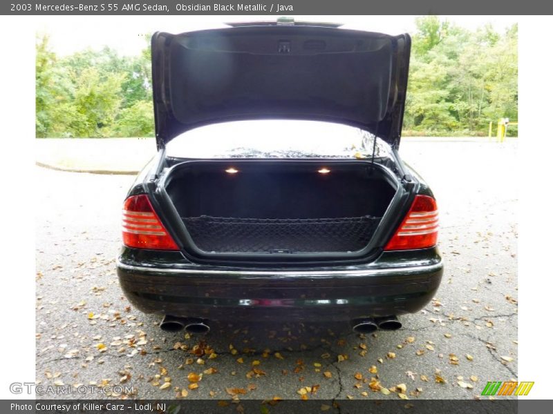 Obsidian Black Metallic / Java 2003 Mercedes-Benz S 55 AMG Sedan