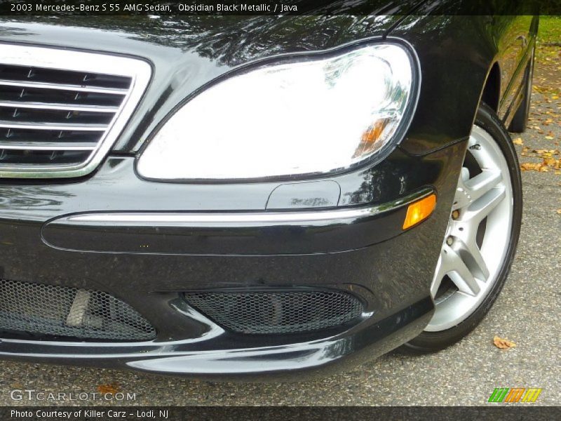 Obsidian Black Metallic / Java 2003 Mercedes-Benz S 55 AMG Sedan