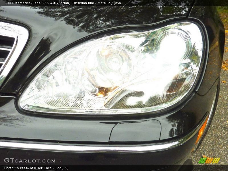 Obsidian Black Metallic / Java 2003 Mercedes-Benz S 55 AMG Sedan
