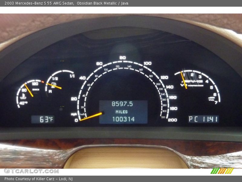  2003 S 55 AMG Sedan 55 AMG Sedan Gauges