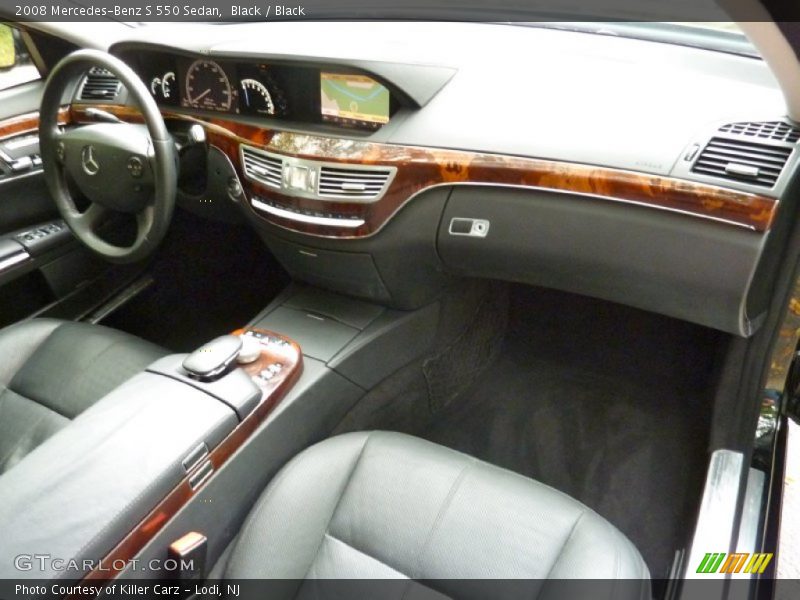 Black / Black 2008 Mercedes-Benz S 550 Sedan