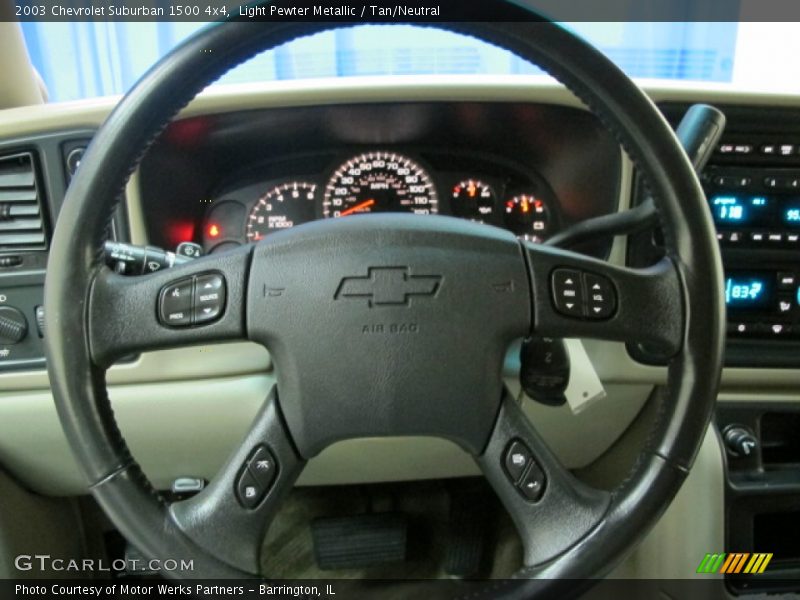 Light Pewter Metallic / Tan/Neutral 2003 Chevrolet Suburban 1500 4x4