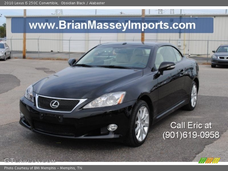Obsidian Black / Alabaster 2010 Lexus IS 250C Convertible