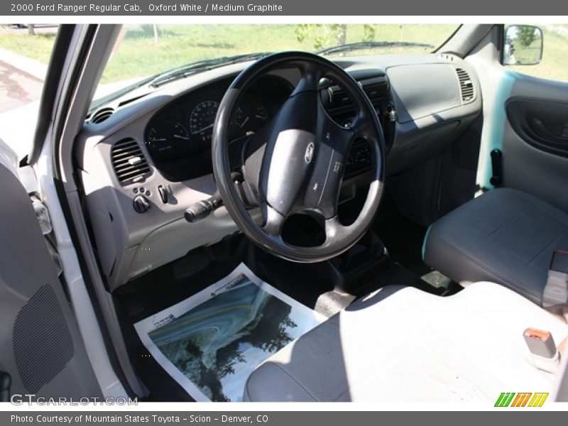 Oxford White / Medium Graphite 2000 Ford Ranger Regular Cab