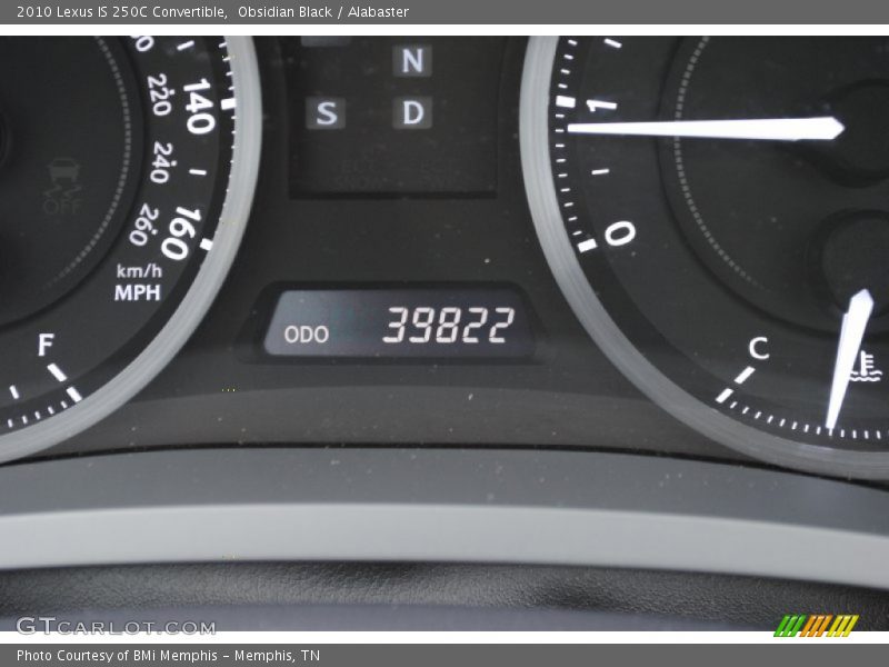 Obsidian Black / Alabaster 2010 Lexus IS 250C Convertible