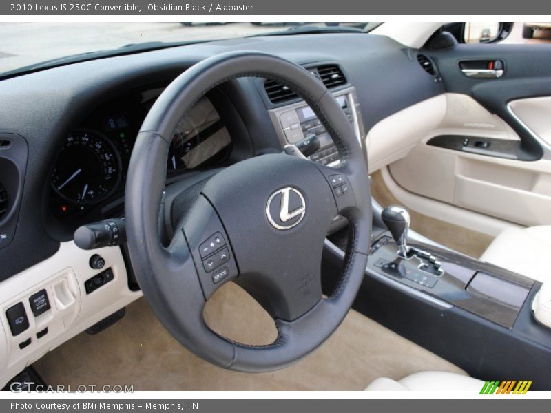 Obsidian Black / Alabaster 2010 Lexus IS 250C Convertible