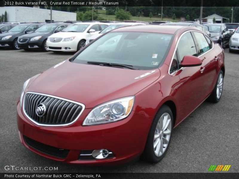 Crystal Red Tintcoat / Medium Titanium 2012 Buick Verano FWD