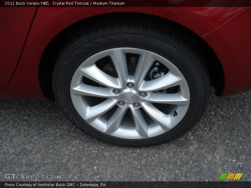 Crystal Red Tintcoat / Medium Titanium 2012 Buick Verano FWD