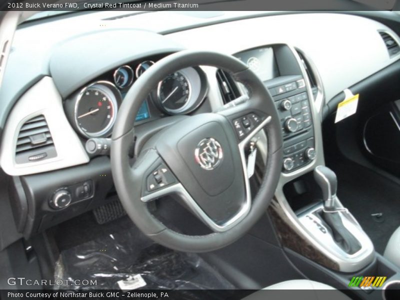 Crystal Red Tintcoat / Medium Titanium 2012 Buick Verano FWD
