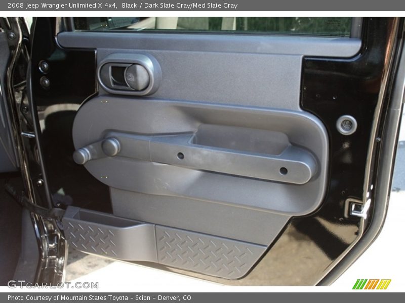 Black / Dark Slate Gray/Med Slate Gray 2008 Jeep Wrangler Unlimited X 4x4