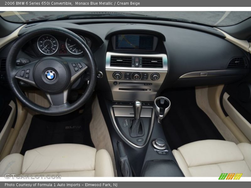 Monaco Blue Metallic / Cream Beige 2006 BMW 6 Series 650i Convertible