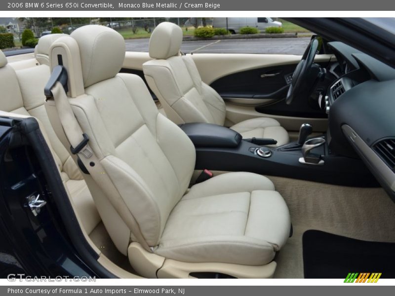Monaco Blue Metallic / Cream Beige 2006 BMW 6 Series 650i Convertible