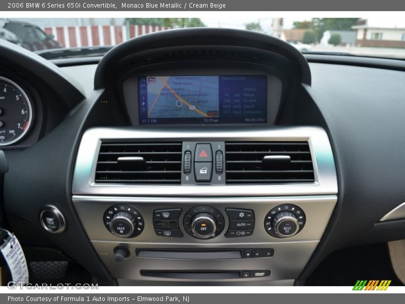 Monaco Blue Metallic / Cream Beige 2006 BMW 6 Series 650i Convertible