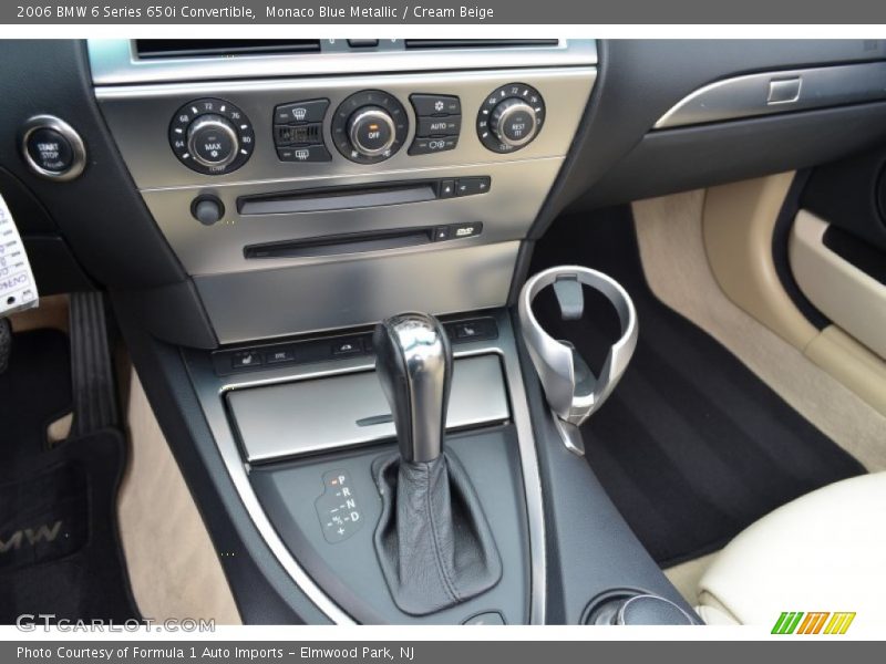 Monaco Blue Metallic / Cream Beige 2006 BMW 6 Series 650i Convertible