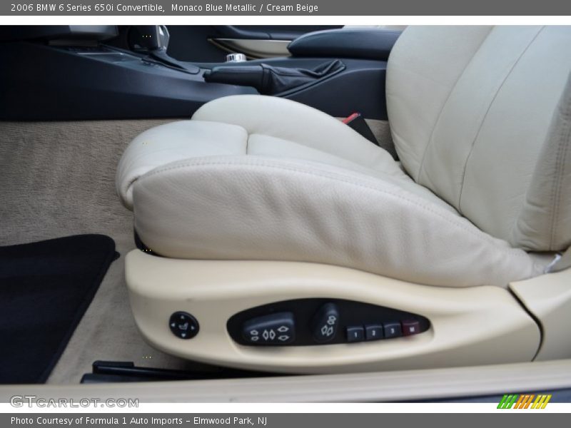 Monaco Blue Metallic / Cream Beige 2006 BMW 6 Series 650i Convertible