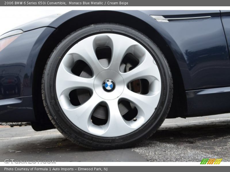 Monaco Blue Metallic / Cream Beige 2006 BMW 6 Series 650i Convertible