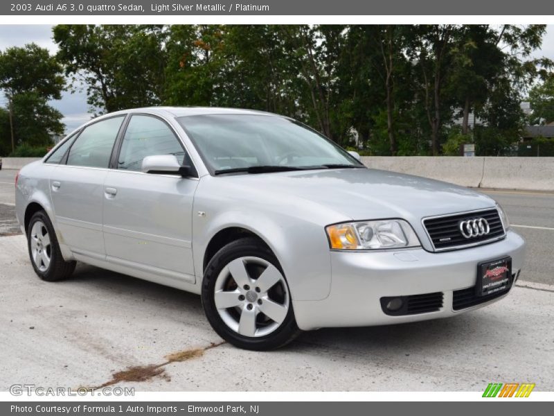 Light Silver Metallic / Platinum 2003 Audi A6 3.0 quattro Sedan