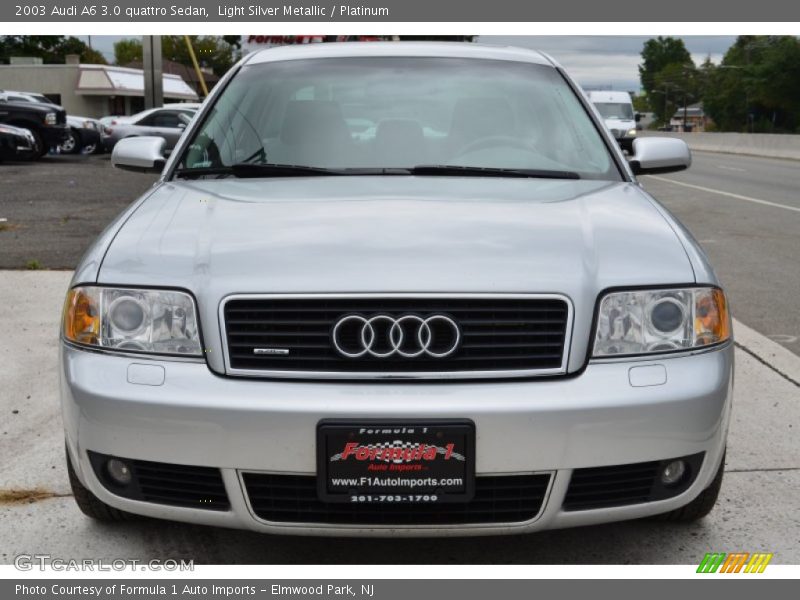 Light Silver Metallic / Platinum 2003 Audi A6 3.0 quattro Sedan