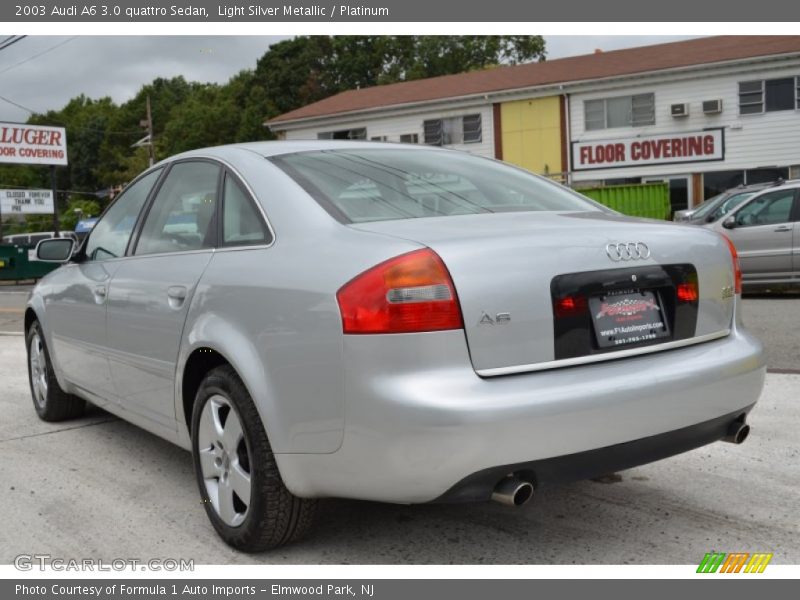 Light Silver Metallic / Platinum 2003 Audi A6 3.0 quattro Sedan