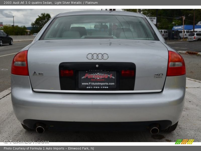 Light Silver Metallic / Platinum 2003 Audi A6 3.0 quattro Sedan
