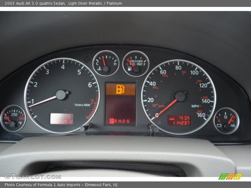 Light Silver Metallic / Platinum 2003 Audi A6 3.0 quattro Sedan