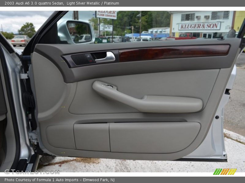 Light Silver Metallic / Platinum 2003 Audi A6 3.0 quattro Sedan