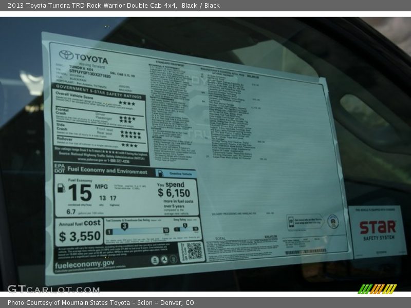Black / Black 2013 Toyota Tundra TRD Rock Warrior Double Cab 4x4