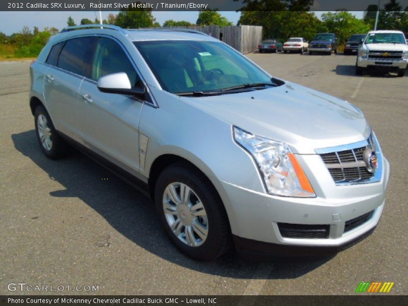 Radiant Silver Metallic / Titanium/Ebony 2012 Cadillac SRX Luxury