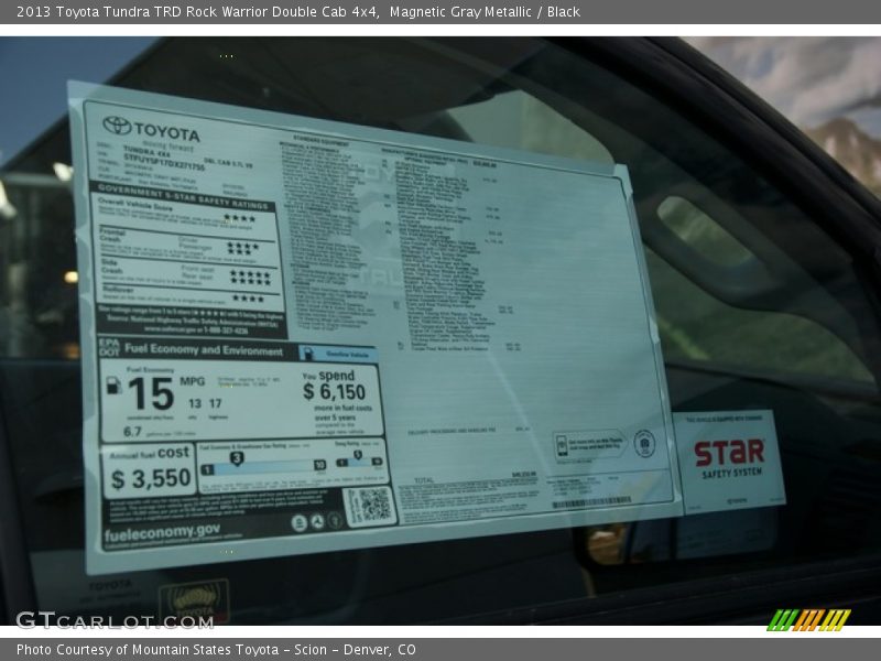 Magnetic Gray Metallic / Black 2013 Toyota Tundra TRD Rock Warrior Double Cab 4x4