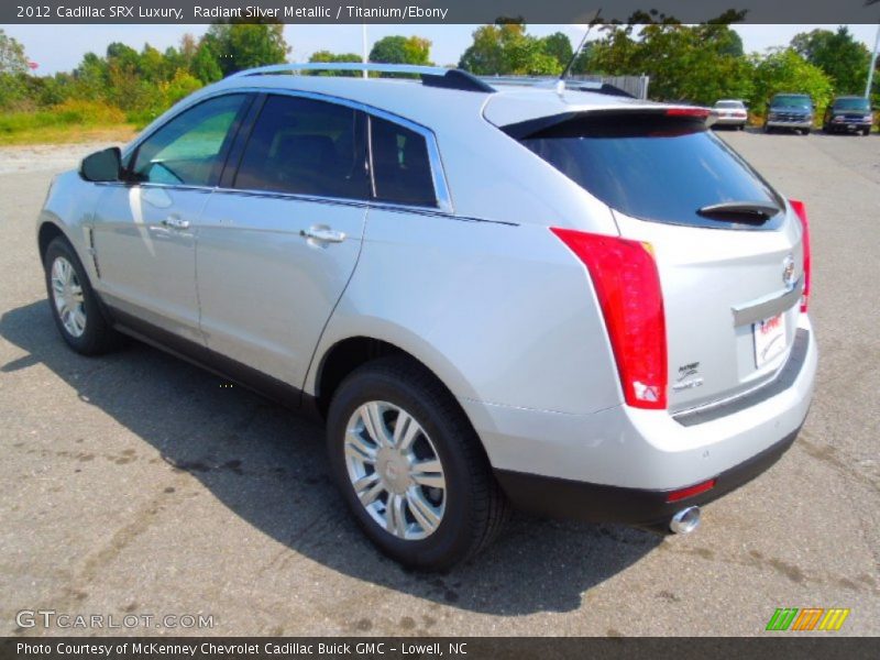 Radiant Silver Metallic / Titanium/Ebony 2012 Cadillac SRX Luxury