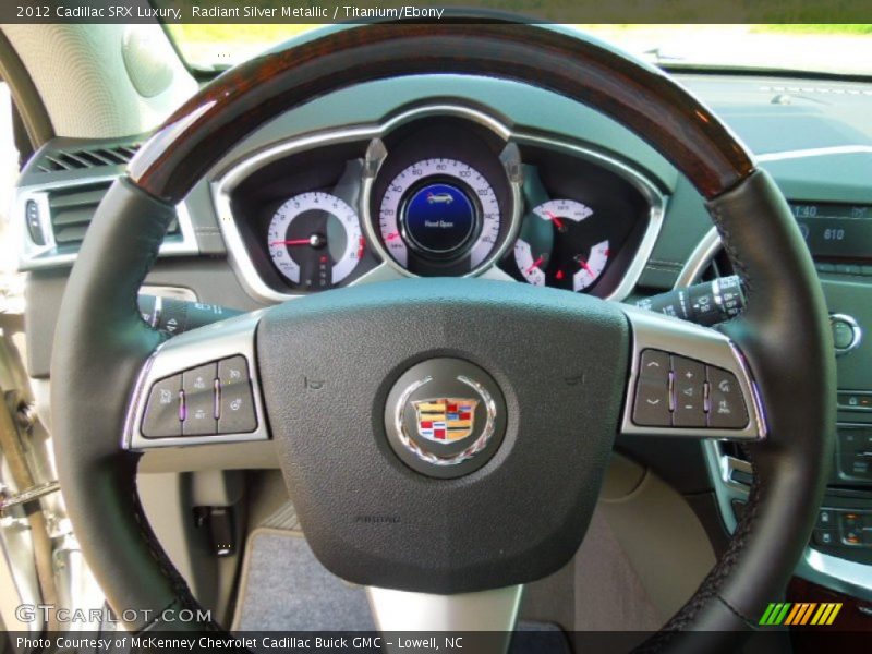 Radiant Silver Metallic / Titanium/Ebony 2012 Cadillac SRX Luxury
