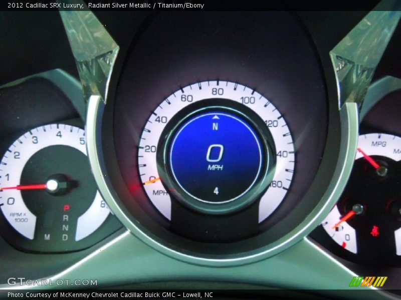 Radiant Silver Metallic / Titanium/Ebony 2012 Cadillac SRX Luxury