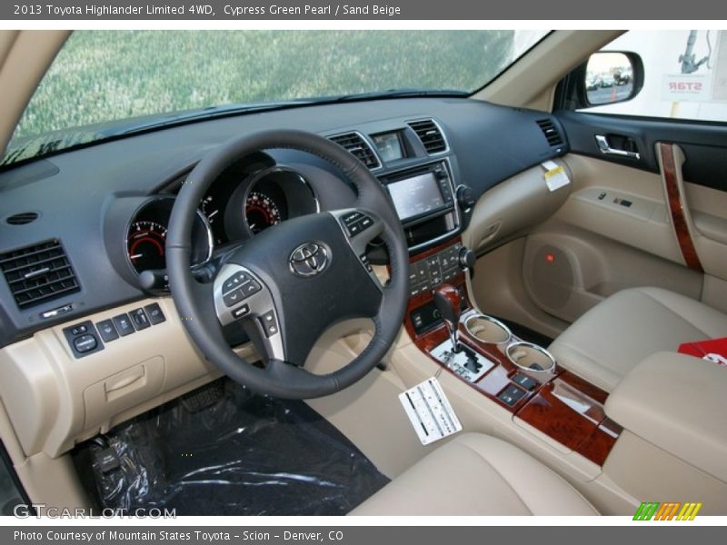 Sand Beige Interior - 2013 Highlander Limited 4WD 