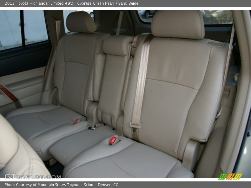 Rear Seat of 2013 Highlander Limited 4WD