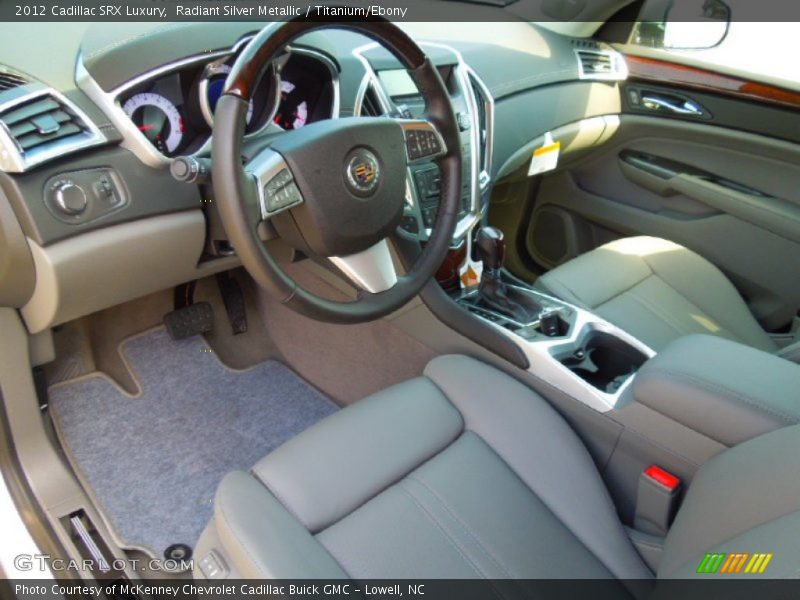 Radiant Silver Metallic / Titanium/Ebony 2012 Cadillac SRX Luxury