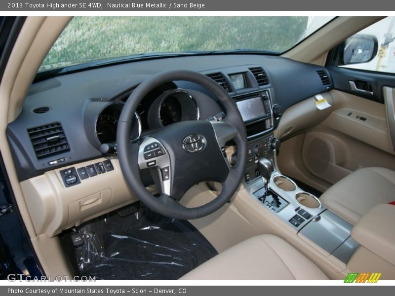 Sand Beige Interior - 2013 Highlander SE 4WD 