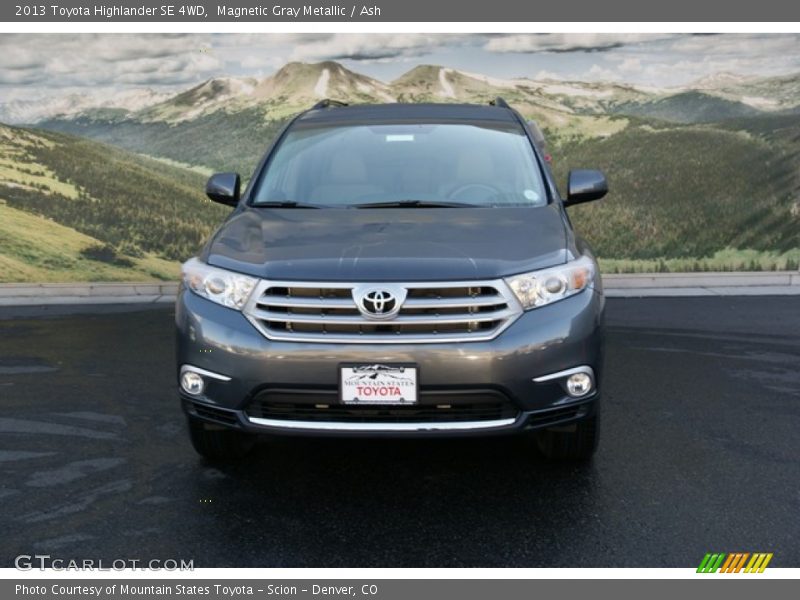 Magnetic Gray Metallic / Ash 2013 Toyota Highlander SE 4WD