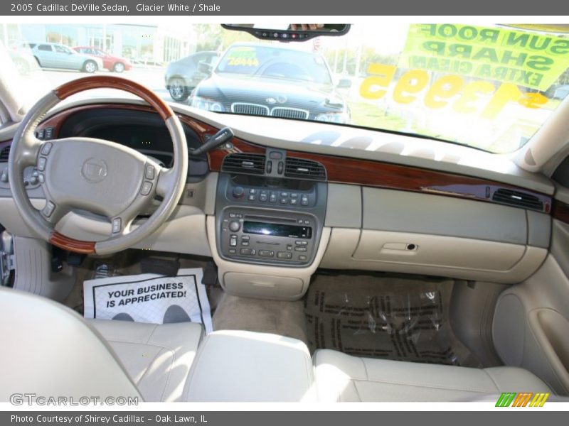 Glacier White / Shale 2005 Cadillac DeVille Sedan