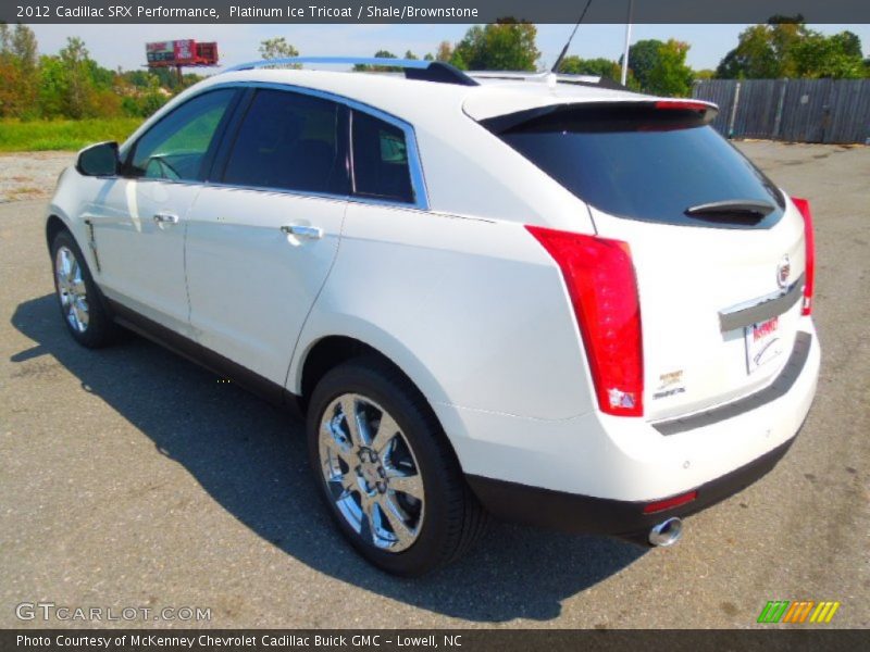 Platinum Ice Tricoat / Shale/Brownstone 2012 Cadillac SRX Performance