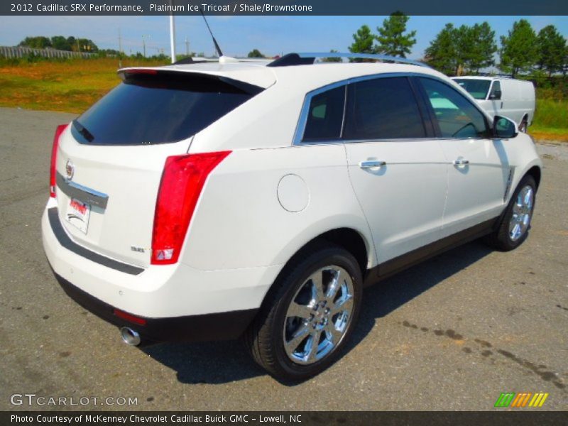 Platinum Ice Tricoat / Shale/Brownstone 2012 Cadillac SRX Performance