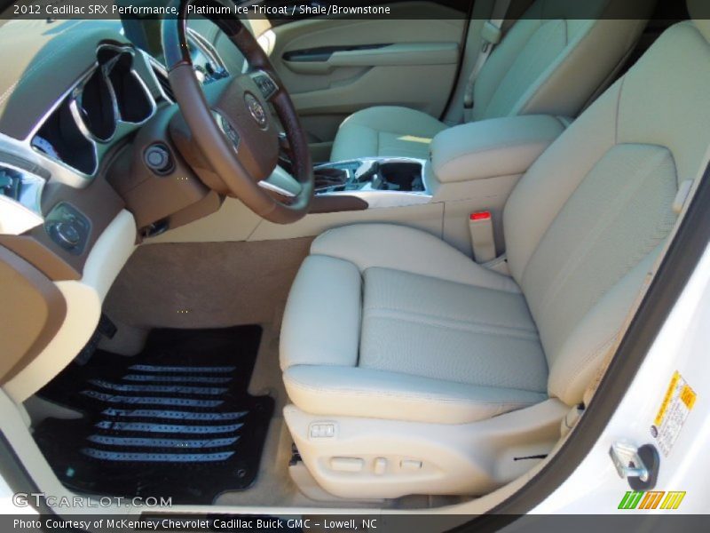 Platinum Ice Tricoat / Shale/Brownstone 2012 Cadillac SRX Performance